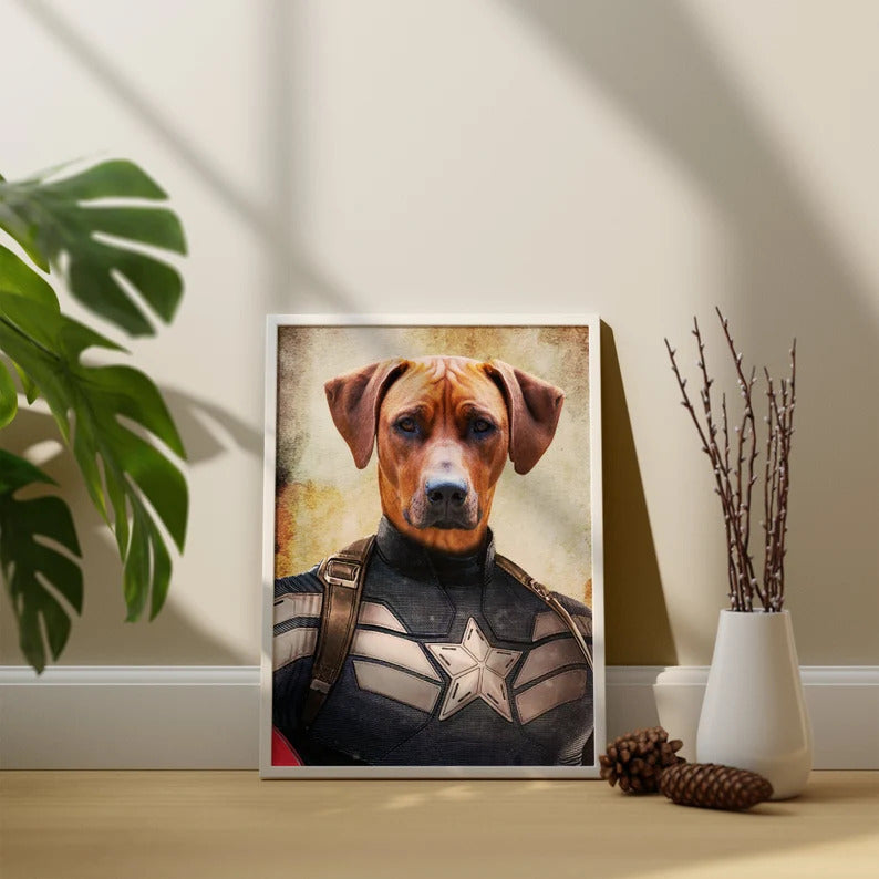 Captain America Pet Poster