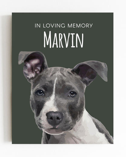 In Loving Memory Memorial Pet Portrait