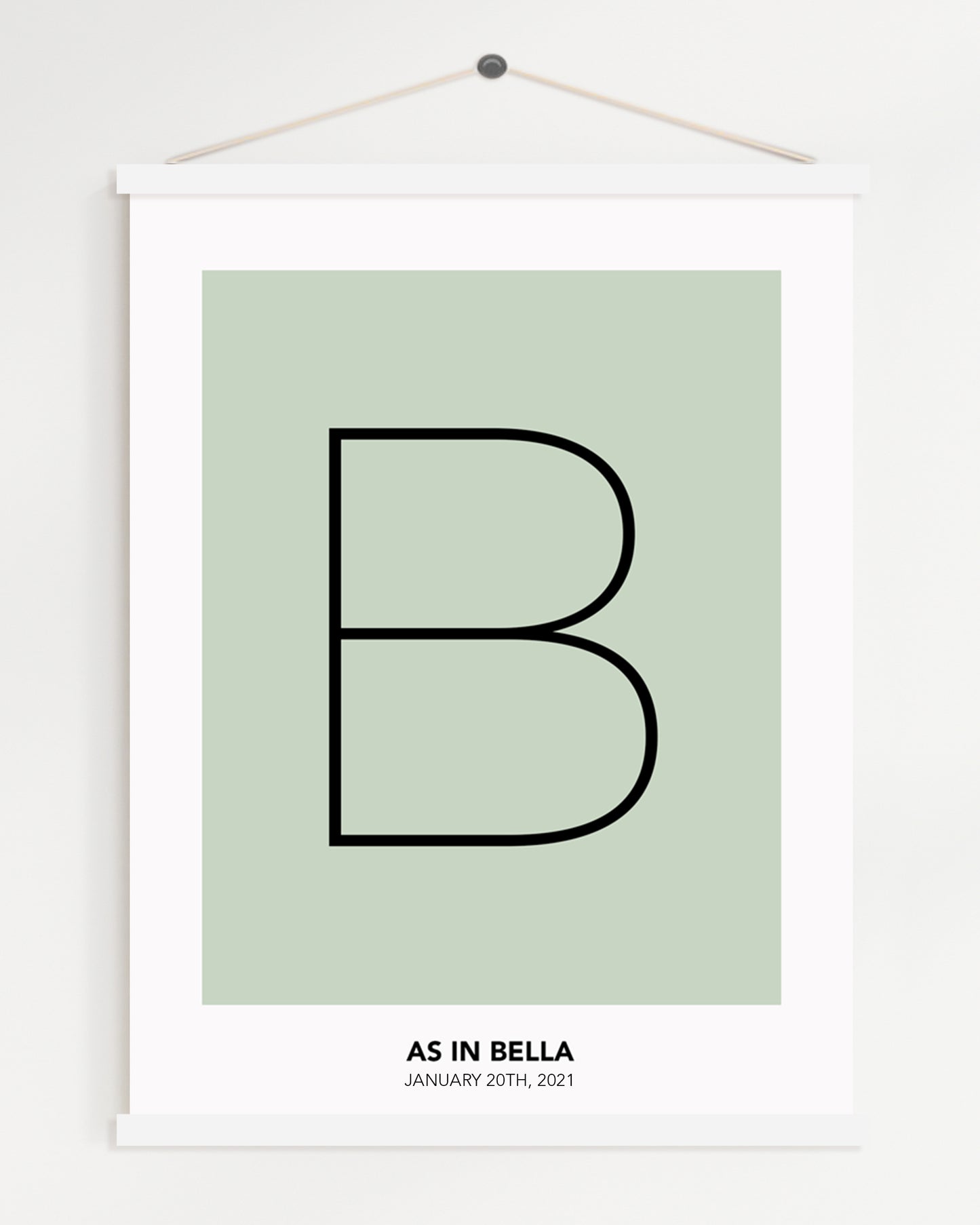 Customized Letter Poster as Baby Shower Gift