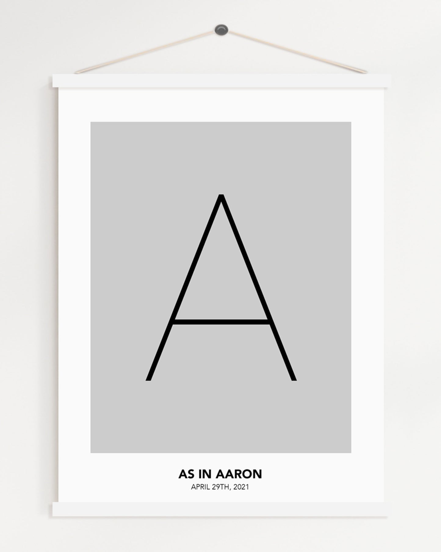 Personalized Letter Poster for Baby Names