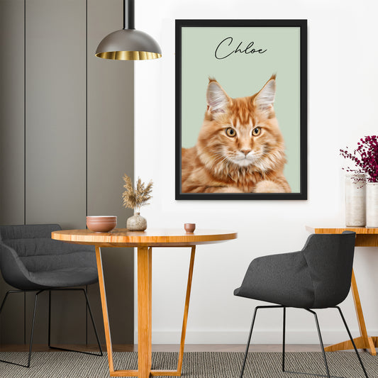 Customized Modern Digital Pet Portrait