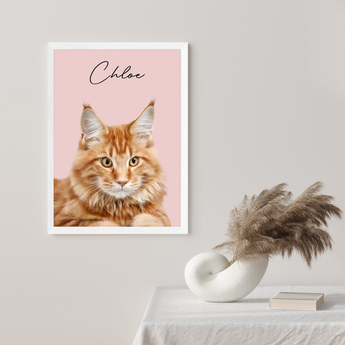 Customized Modern Digital Pet Portrait