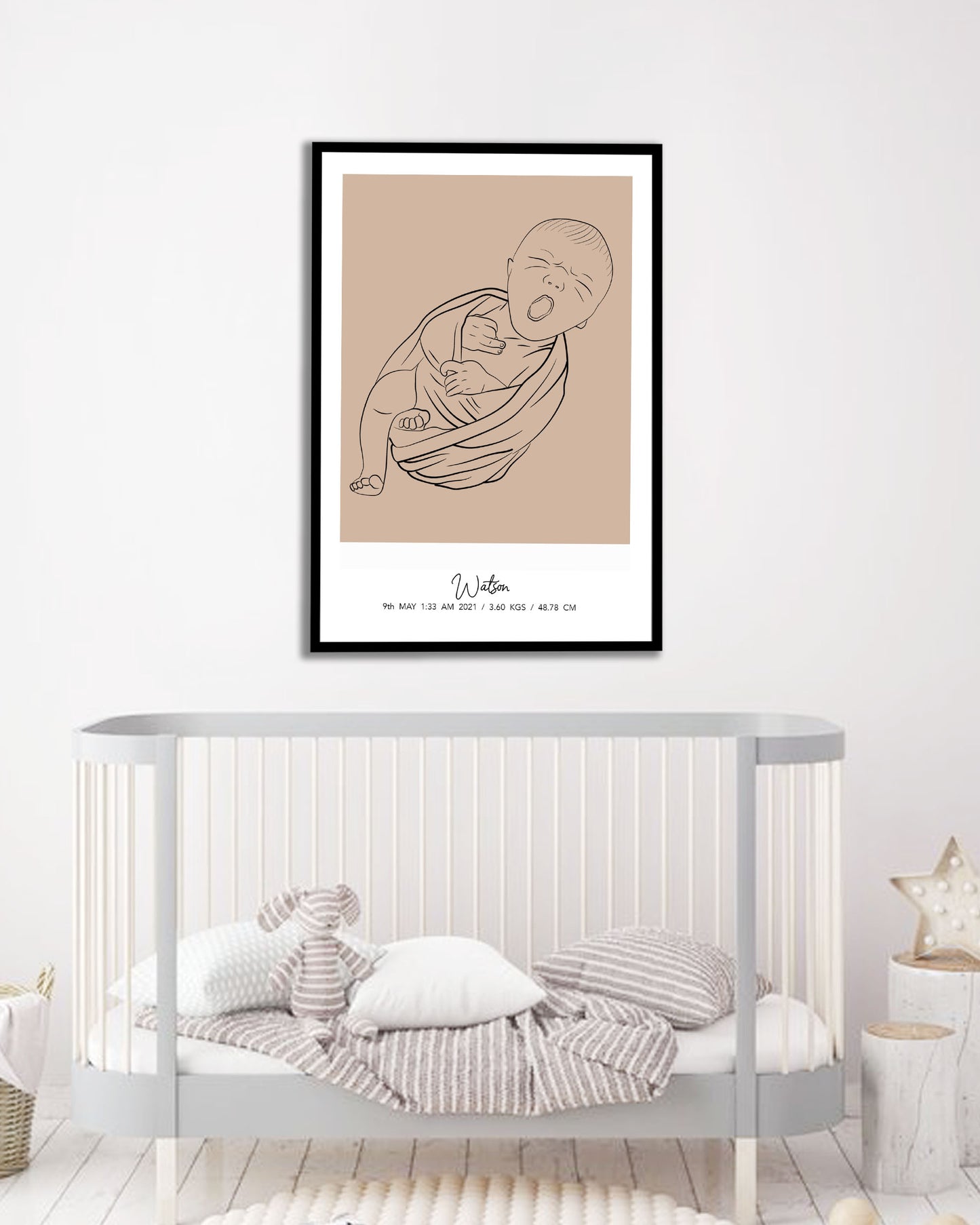 Personalized Portrait for Newborn Babies