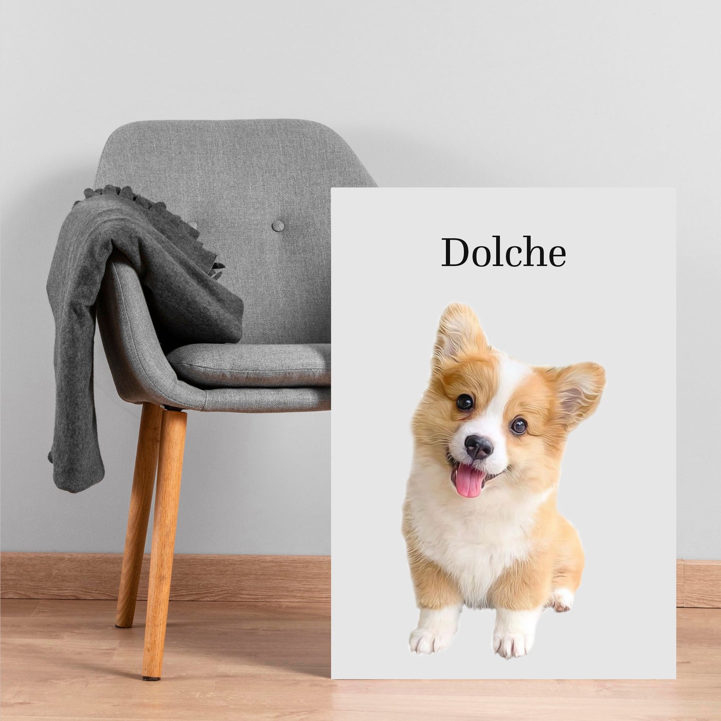 Custom Modern Dog Digital Poster