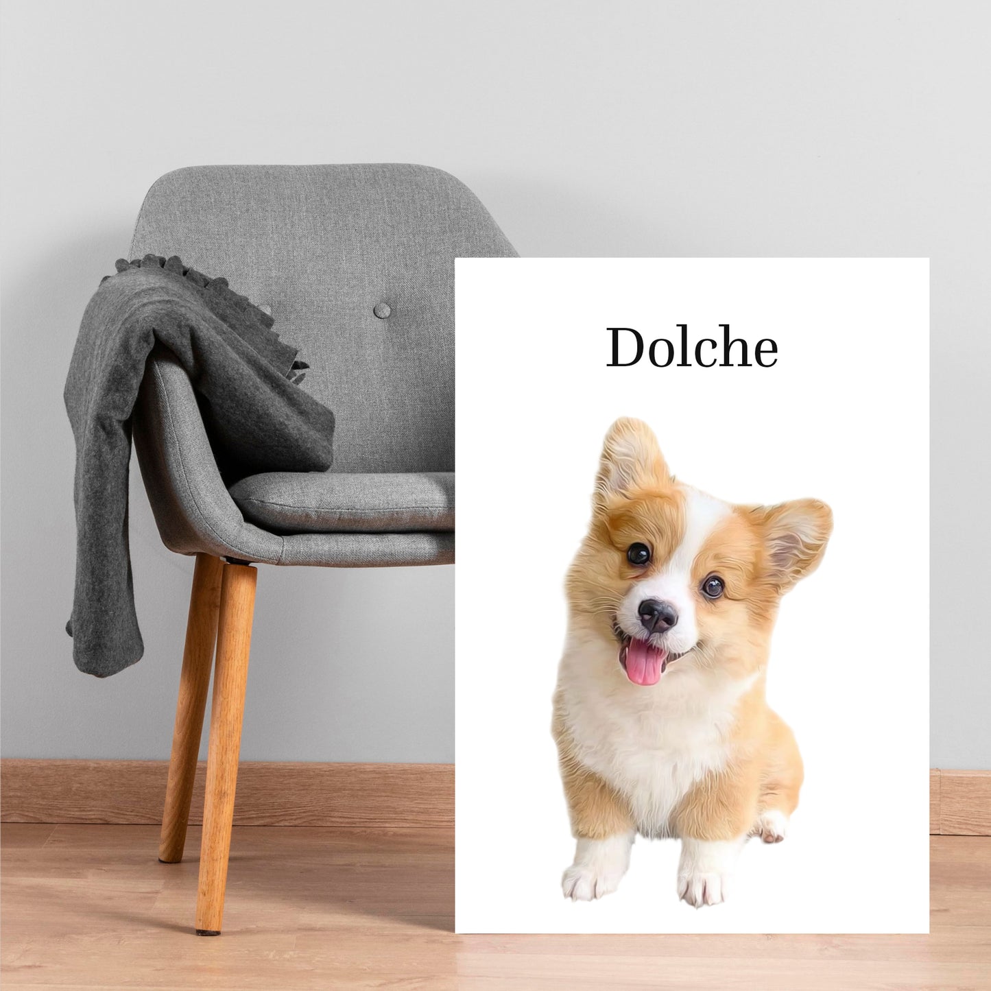 Custom Modern Dog Digital Poster