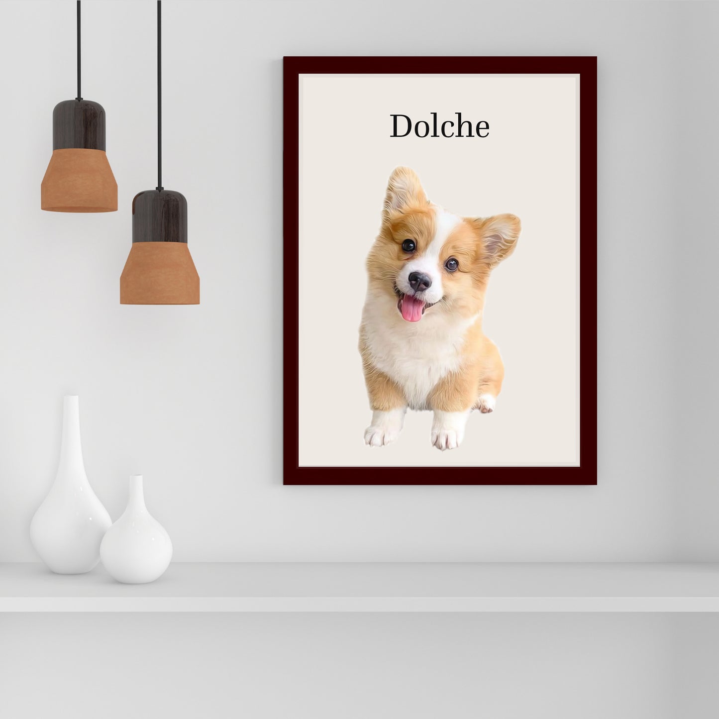 Custom Modern Dog Digital Poster