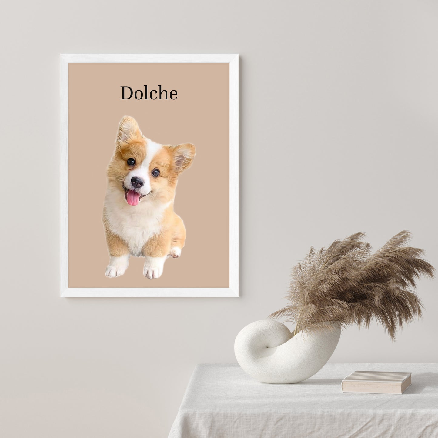 Custom Modern Dog Digital Poster