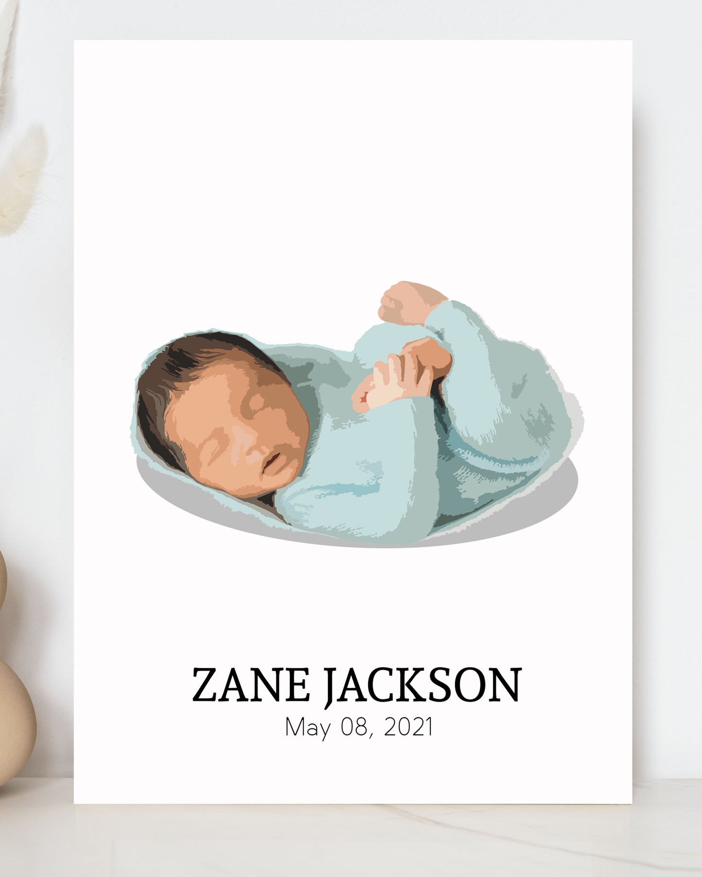 Custom Cute Baby Portrait