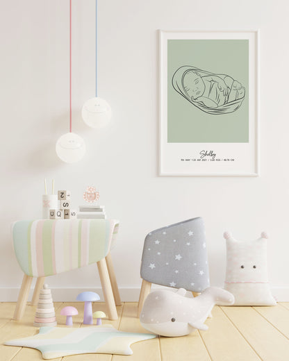 Personalized Portrait for Newborn Babies