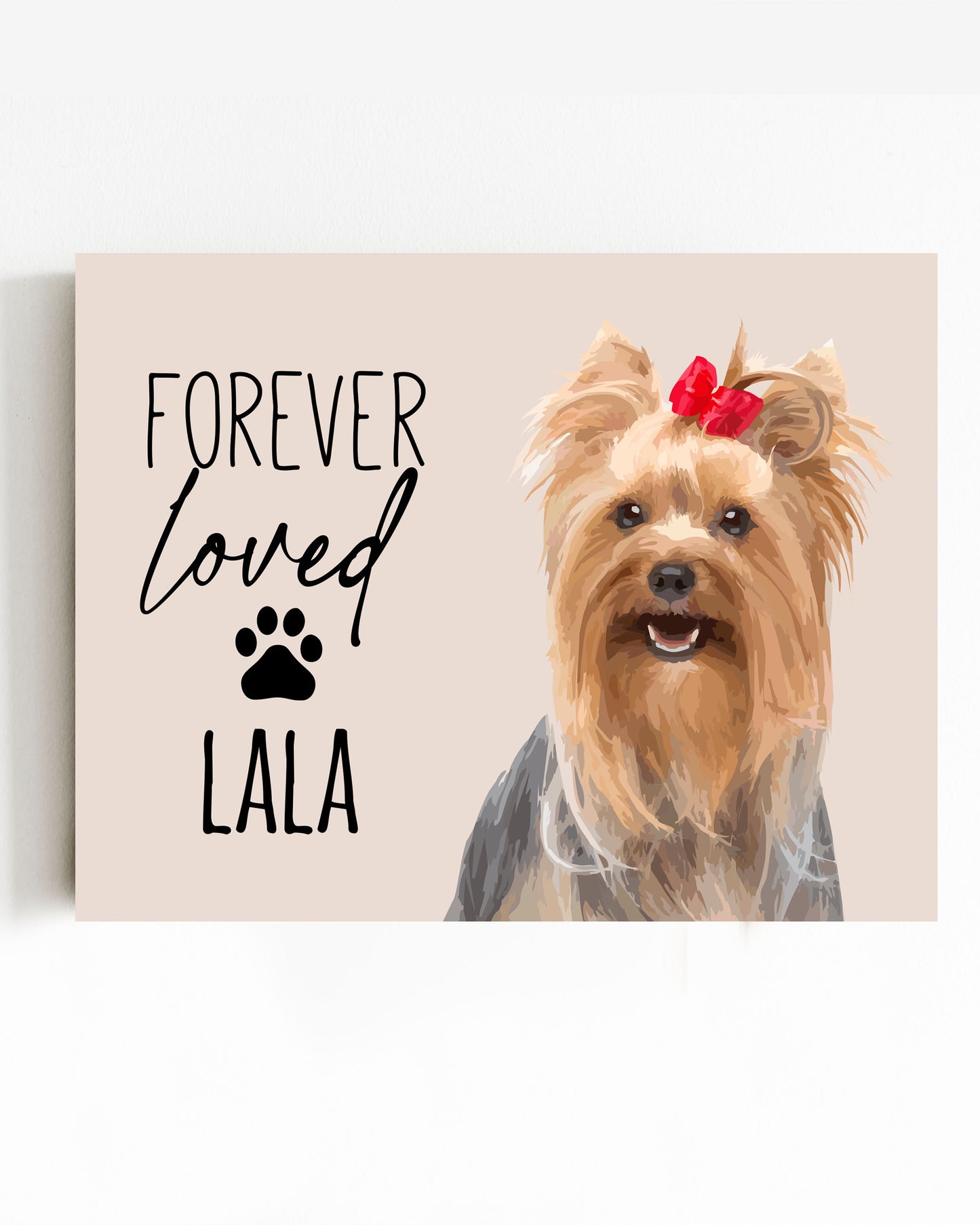 Forever Loved Memorial Pet Portrait