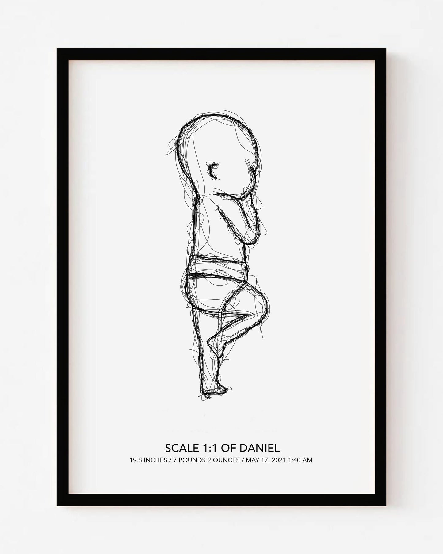 Scale 1:1 Birth Sketch Art
