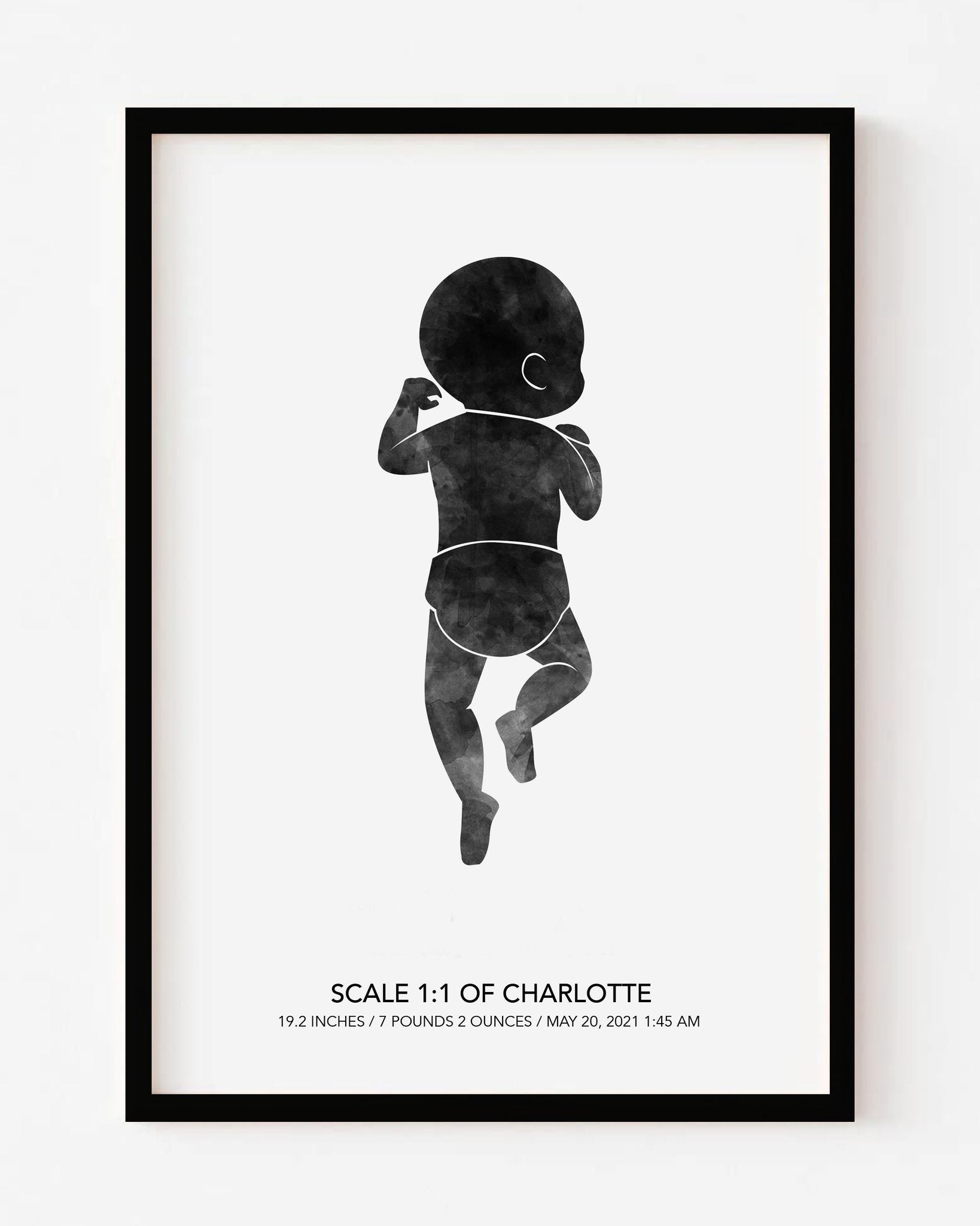 Customized Baby Birth Portrait 1:1 scale
