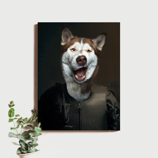 Dog Police Pet Portrait