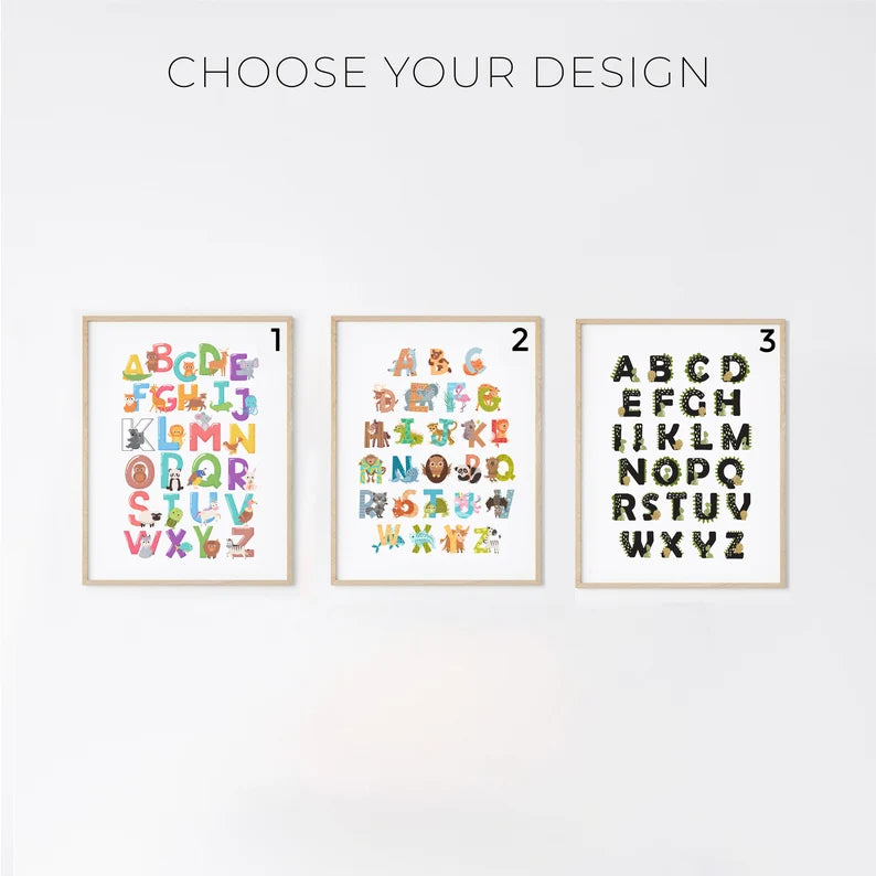 Alphabet Animals Poster