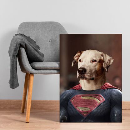 Custom Superhero Costume Pet Portrait