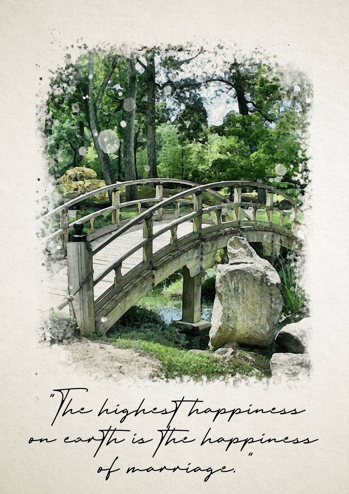 Wedding Venue Watercolor Poster
