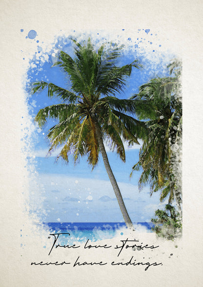 Special Location Watercolor Portrait