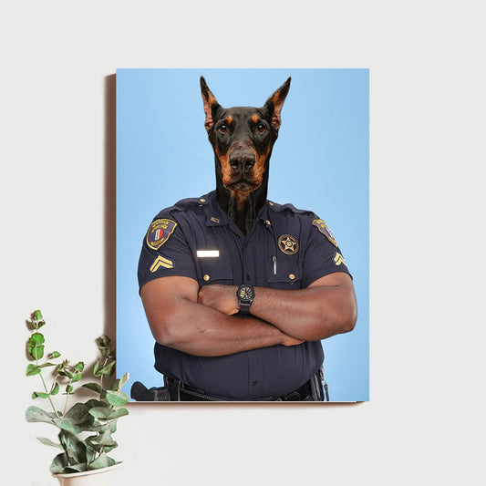 Gag Police Dog Pet Portrait Gifts