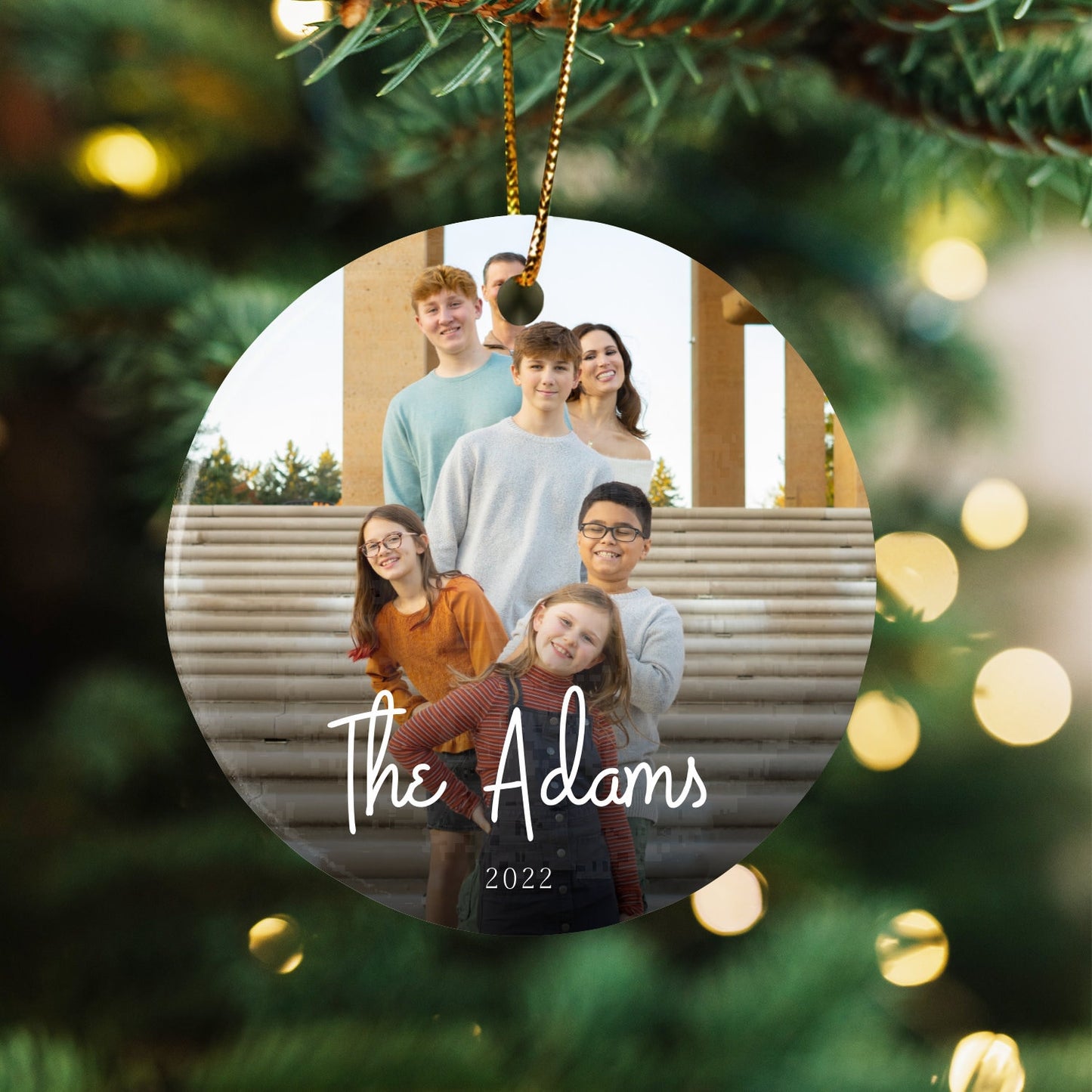 Personalized Family Portrait Christmas Ornament (13)