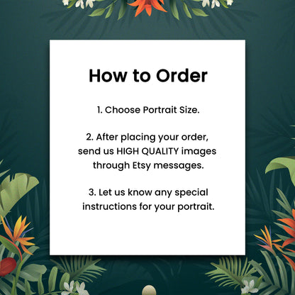 Digital Illustrated Pet Portrait Gift