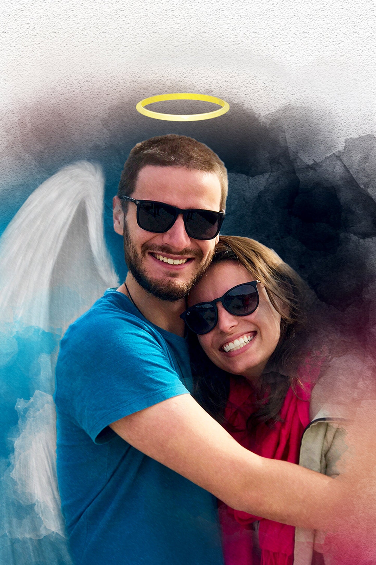 Memorial Angel Wings and Halo Portrait Gifts