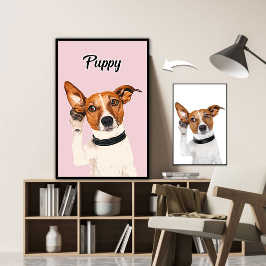 Cute Dog Pet Portrait Gift