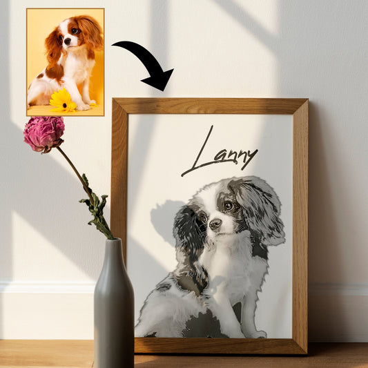 Cute Illustrated Pet Portrait Gifts