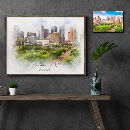 Venue Watercolor Portrait