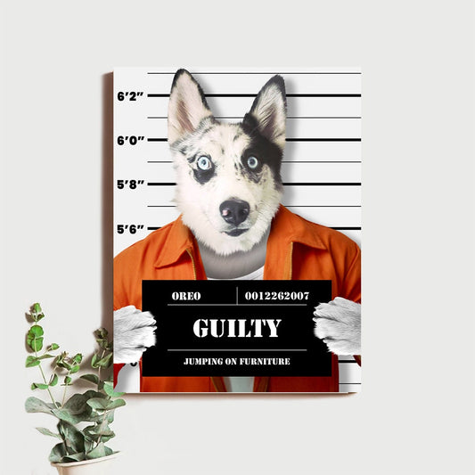 Gag Pet Mugshot Portrait