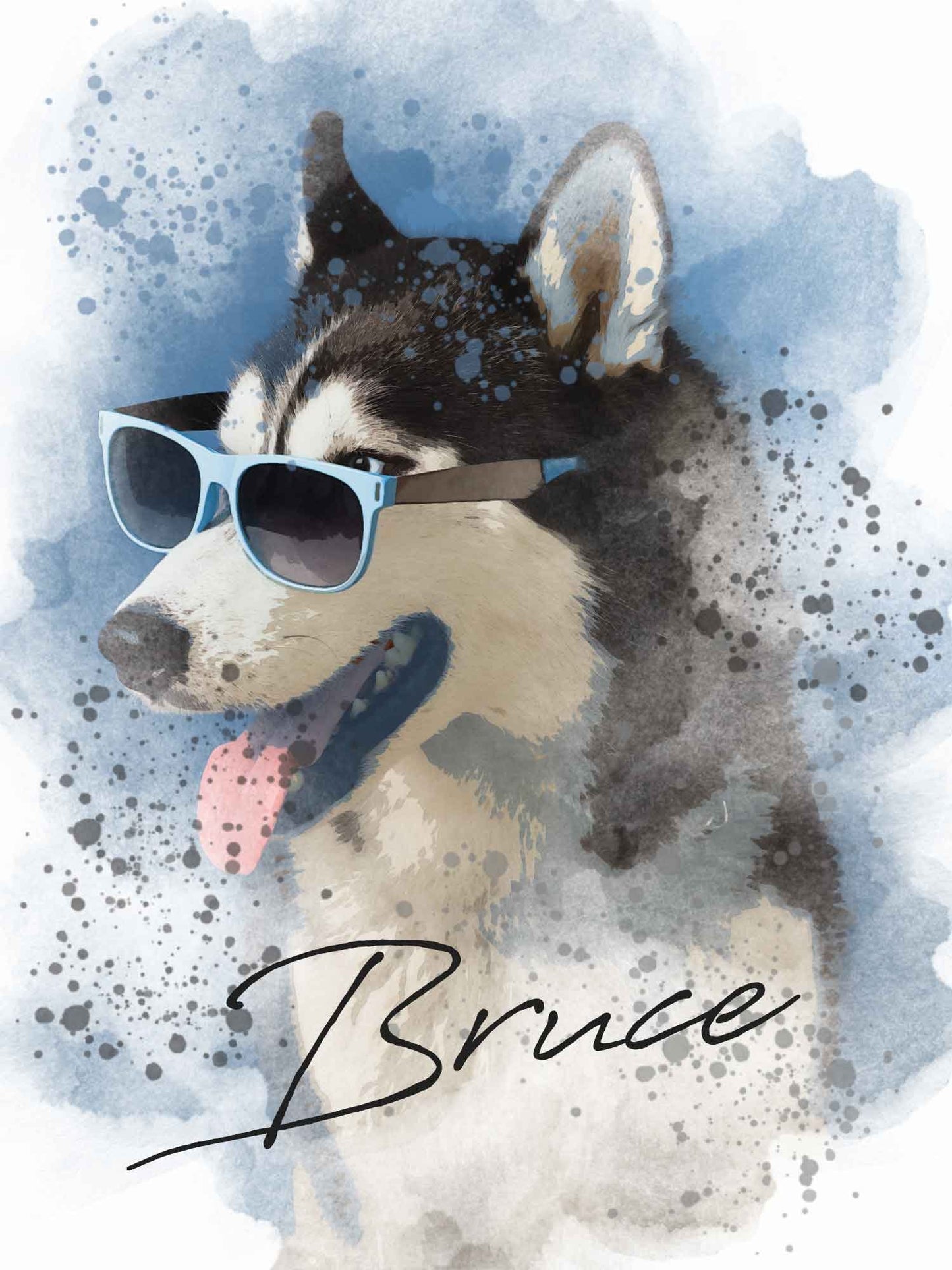 Cute Puppy Watercolor Painting Gifts