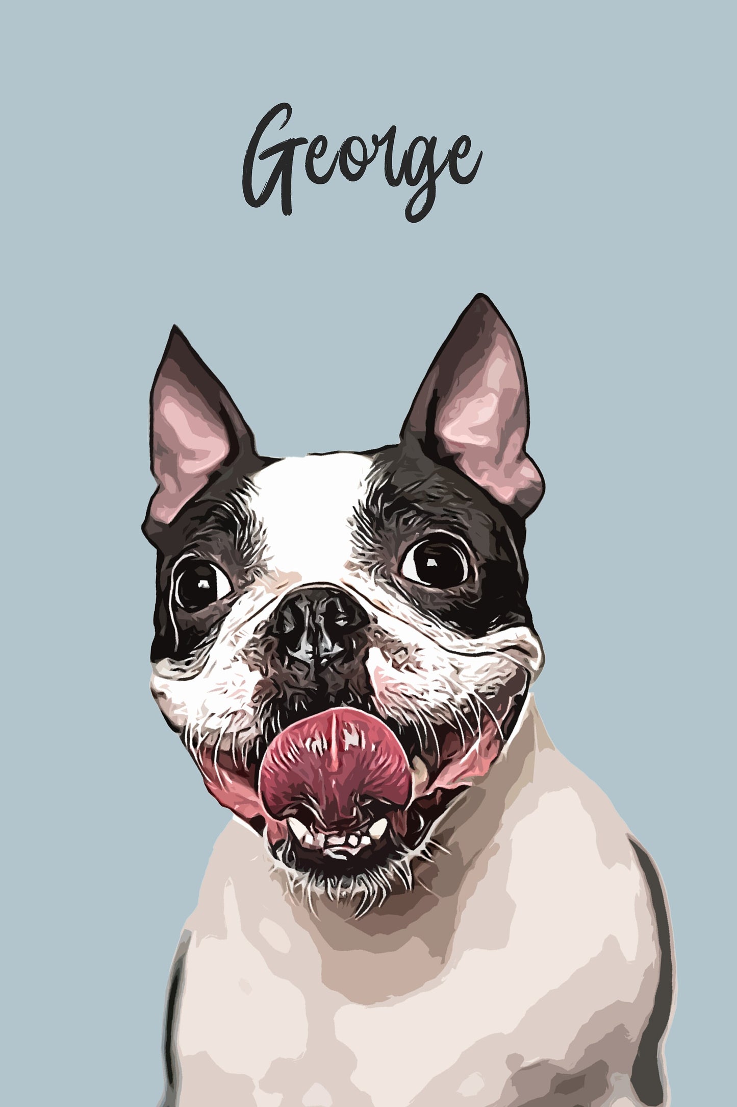 Custom Watercolor Painting Pet Portrait