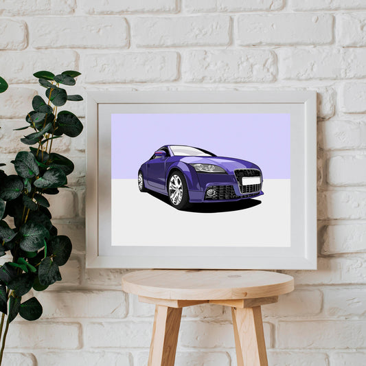 Illustrated Car Poster