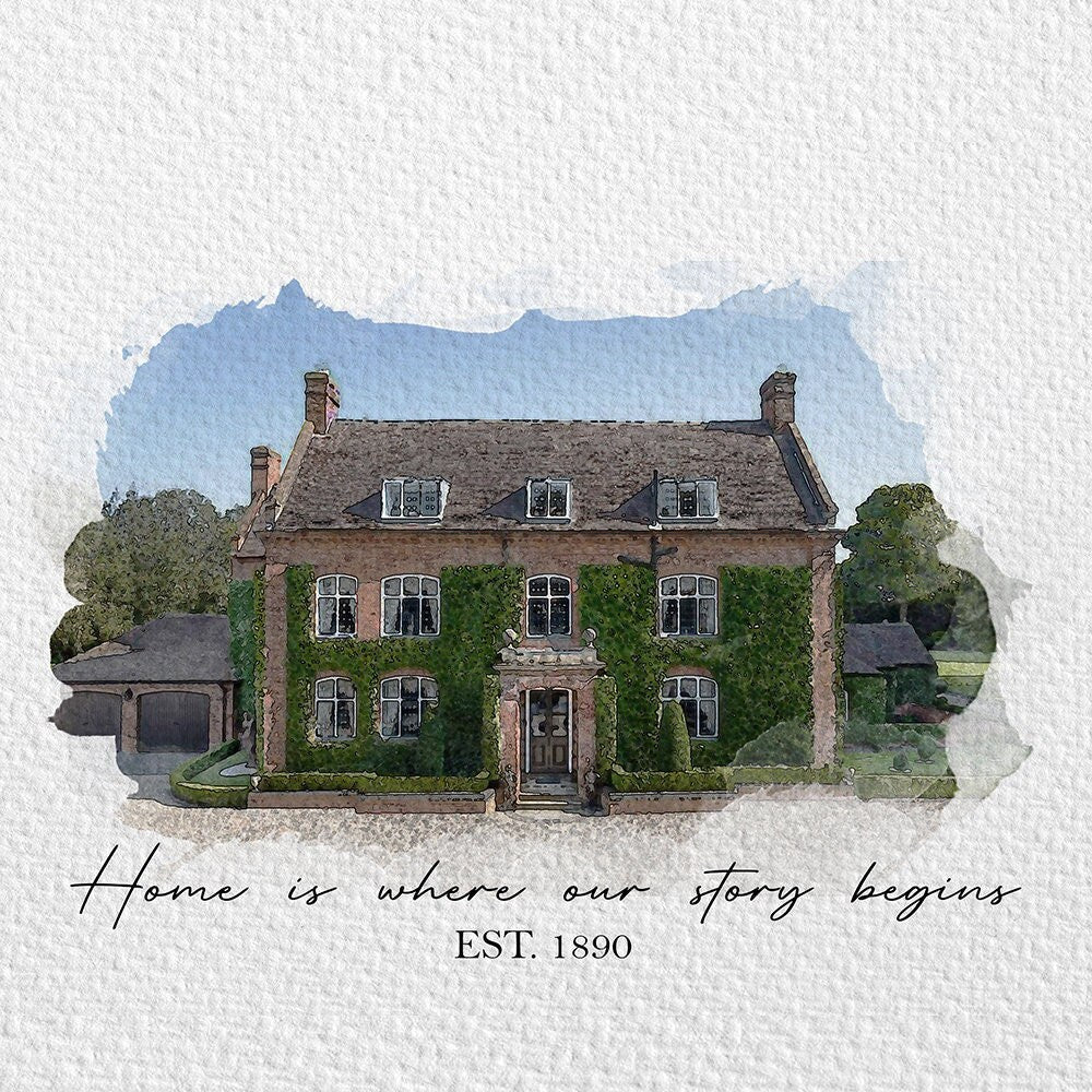 Home Is Where The Story Begins Housewarming Poster