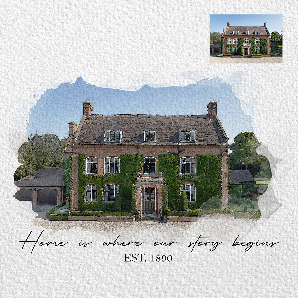 Home Is Where The Story Begins Housewarming Poster