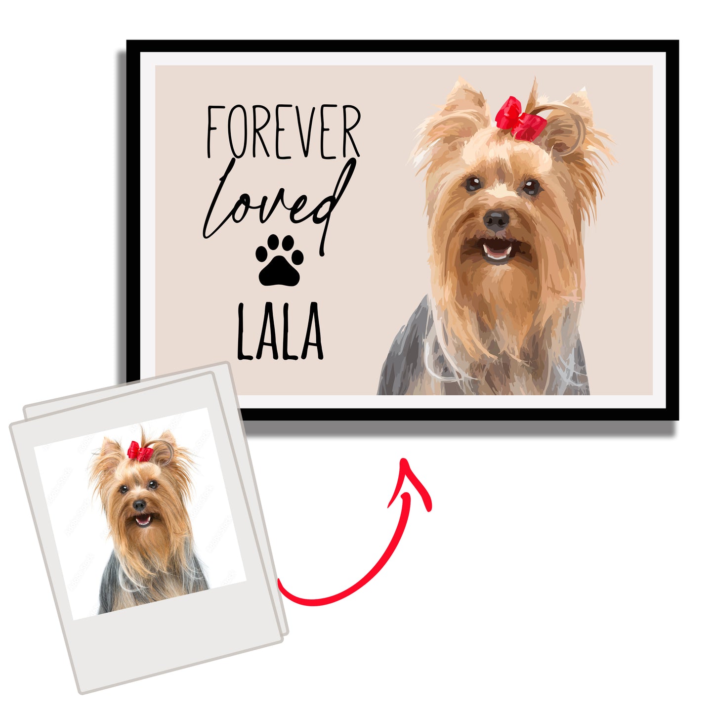 Forever Loved Memorial Pet Portrait