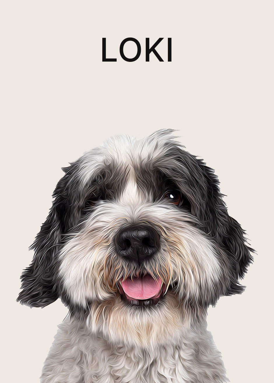 Digital Dog Portrait Gifts