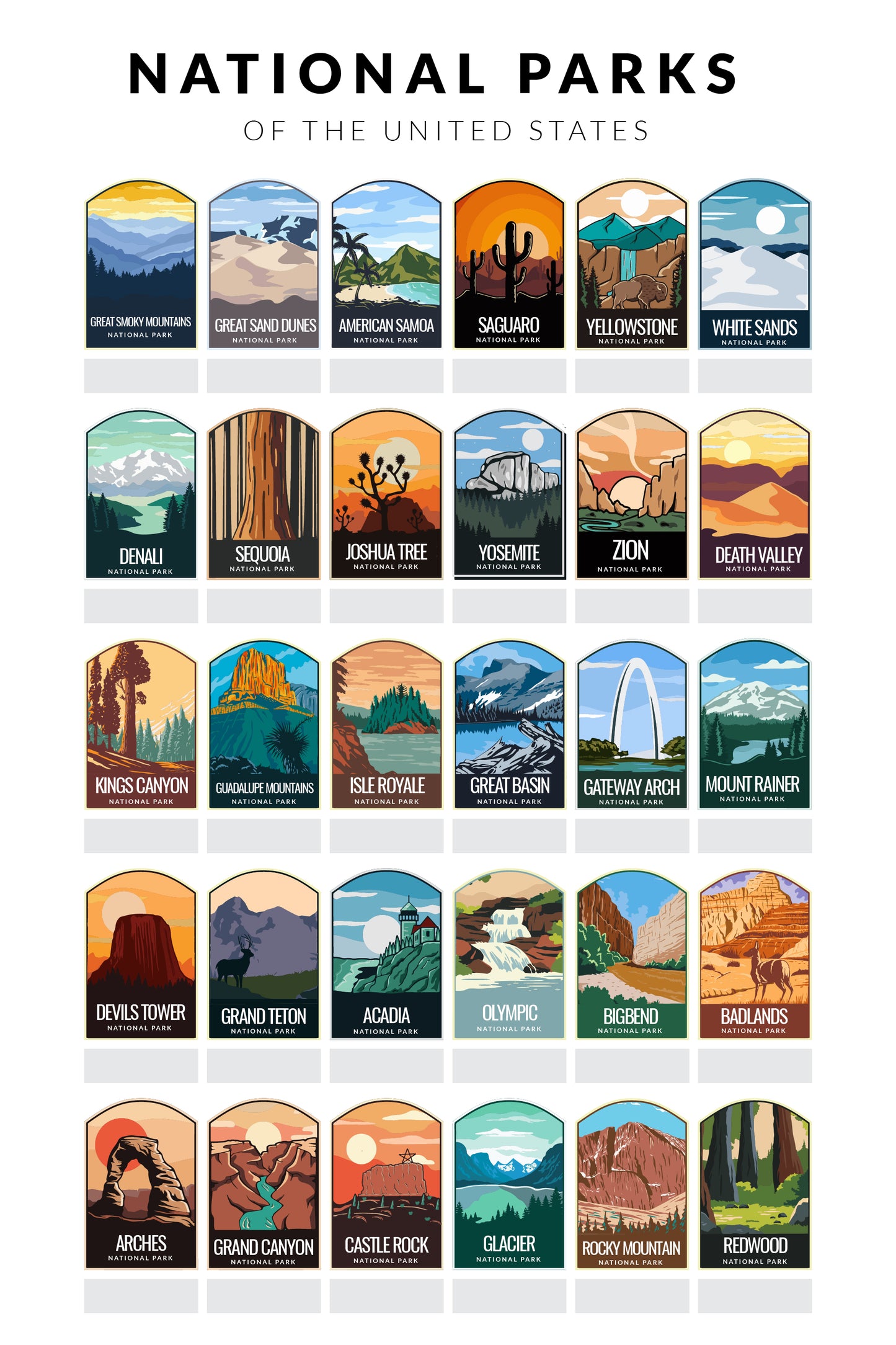 National Parks Poster