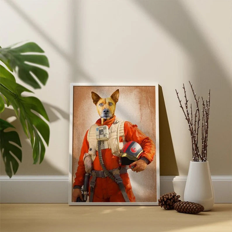 Poe Dameron Custom Pet Poster