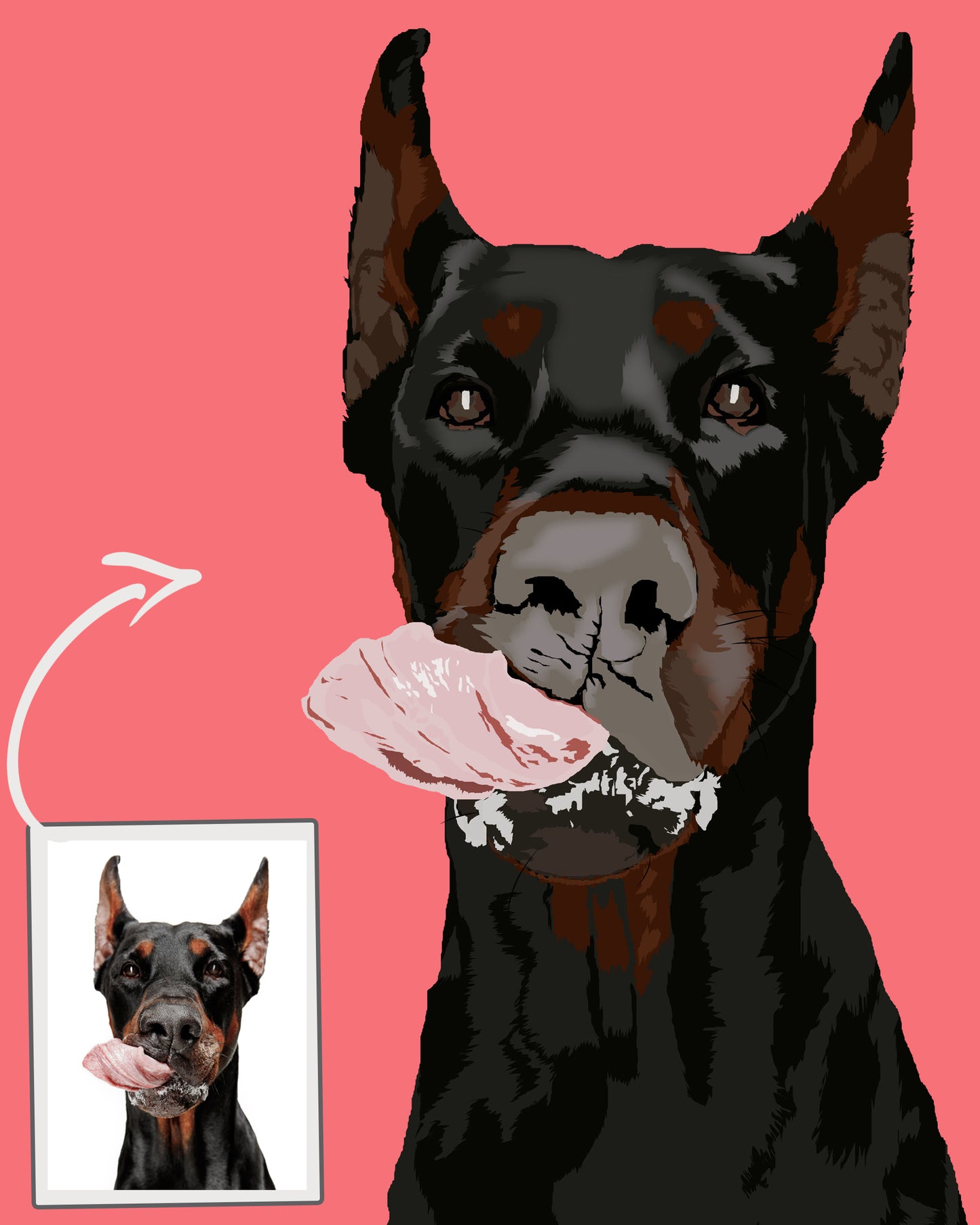 Customized Pet Portrait (Minimalist)