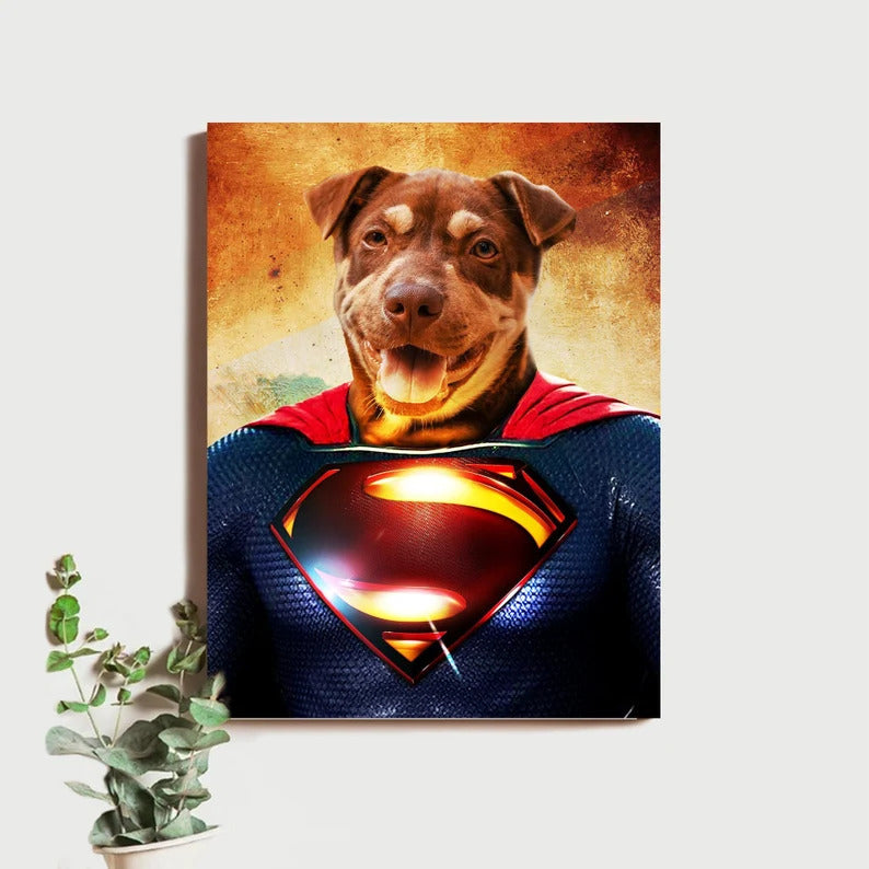 Personalized Superman Pet Poster