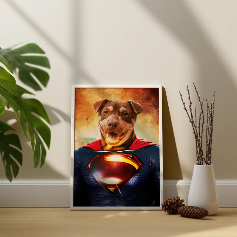 Personalized Superman Pet Poster