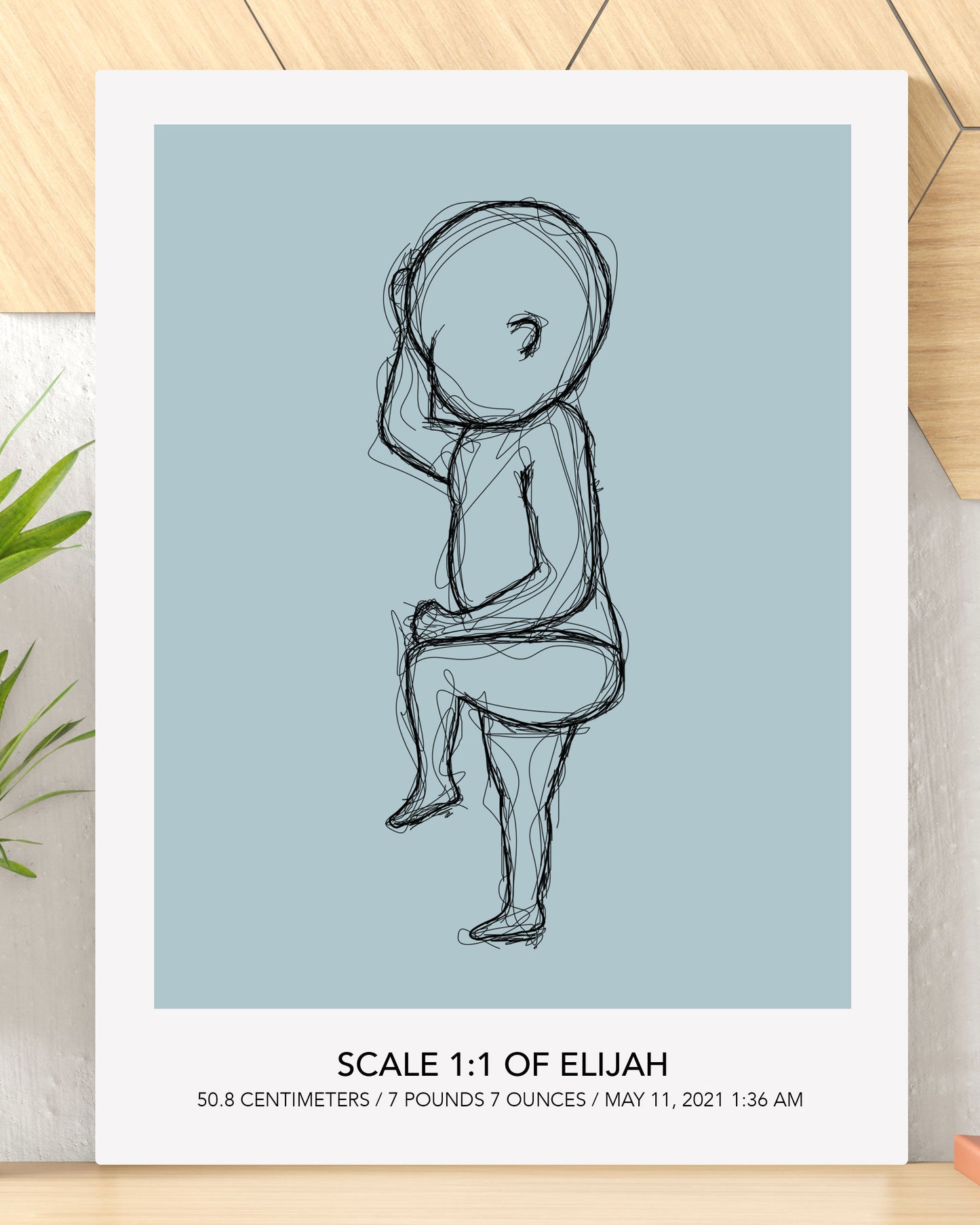 Scale 1:1 Birth Sketch Art