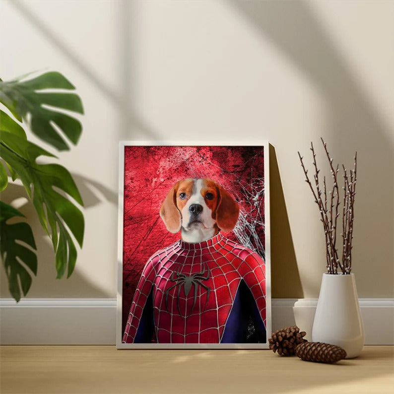 Superhero Costume Pet Poster